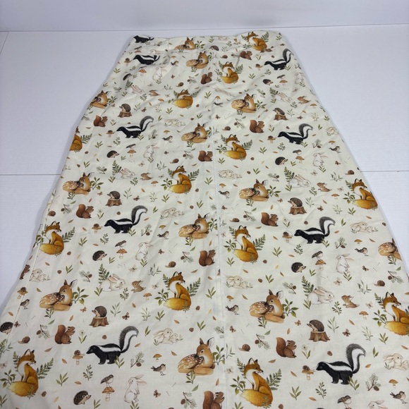 Handmade Woodland Animals Print Maxi Skirt with Lace Trim Size Small - Picture 3 of 7